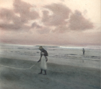Dawn Rises Over the Indian Ocean - Hand Colored Silver Gelatin Photography by Gwen Arkin