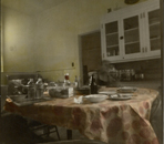 In the Night Kitchen - Hand Colored Silver Gelatin Photography by Gwen Arkin